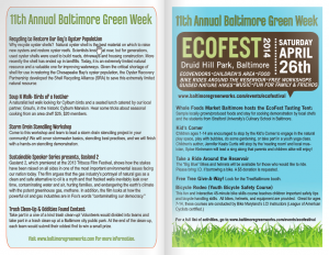 Baltimore Green Week 2014